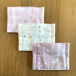 《送料無料》3種セットのガーゼマスク(女の子)