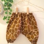 90サイズ✳︎キッズサルエルパンツ✳︎キリン柄