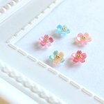 【再販2】ぷちっと鮮やかな桜ピアス/イヤリング