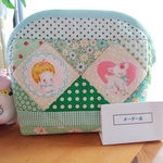 オーダー品　ハローベイビー大きめポーチ