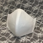 立体マスク 真っ白   スクエア