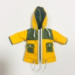マウンテンパーカー風ウェア(黄×緑)①<適応サイズ:オビツ11、ねんどろいどどーる>