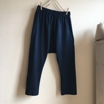 コットンポンチニットで作ったサルエルパンツ