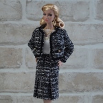 ★受注製作 imu3***mu様／lee****han様 ツィードスーツ＋インナーの3点セット【Barbie FR FashionRoyalty PoppyParker Misaki】