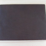 お客様ご注文品＊本革A4ノートカバー＊シボダークブラウン＊レザー製