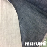 110×50★Wガーゼ★ブルーグレー★無地