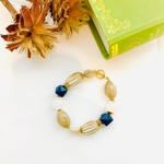 【送料無料】大ぶりパーツのブレスレット 