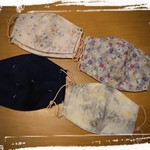 選べる2枚セット⭐手作り立体マスク⭐やわらかガーゼ4層構造⭐シミ予防に✨