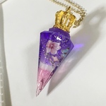 桜　　煌　　蝶　　　ペンデュラム  ネックレス　レジン