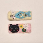 mamanancy様専用ページ　ねこと魚のヘアクリップ