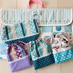 【namiri7様オーダー品】防災頭巾カバー&ランチセット