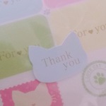 送料無料！大人可愛いthank you&for youシール