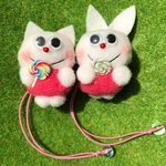 ネコとウサギのビッグボンボンちゃん