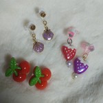 cute 3点イヤリング 子供用