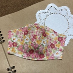小学生用立体ガーゼマスク（ピンク花柄）