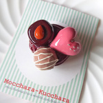 ルビーチョコレートのブローチ（Aタイプ）