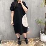  【CIRCLE DRESS】color:black/beige