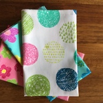 40x50cm ランチョンマット ＝水玉の中にニャンコ!! mikketa＝