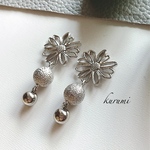 シルバーフラワー❊ピアス＆イヤリング