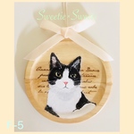 【送料無料】F-5🐾通年使える猫ちゃんオーナメント/白黒猫/ミックス他