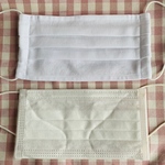 プリーツマスク    白  職場でも使える！