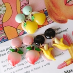 🌼フルーツパーラーシリーズ🍐洋なし🍌バナナ🍑ピーチ♡ピアス／イヤリング