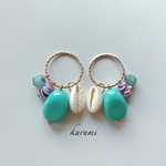 ターコイズブルー❊ピアス＆イヤリング