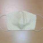 【再販】送料込み　子供用立体ガーゼマスク④（黄ドット）