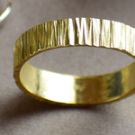 ワイドザクザクリング　brass