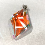 虹の結晶『夕虹』ひし形スリムタイプ ペンダントトップ VD-214