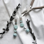 【動画付kit】dull blue long pierce/1pea