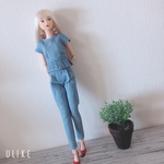momokoデニムセットアップ