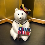 [rinrinnyanko様専用] しろくま貯金箱 お節句  桃の花