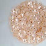 スパンコール 約1360枚(約5g) 4mm 花カップ マット 薄オレンジ (SFC04MFOSE00)
