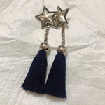 STAR ✖️ タッセル ピアス／イヤリング