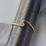 ネジネジ波リング　 brass