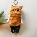 448❤️ふわもこ猫chanチャームストラップ