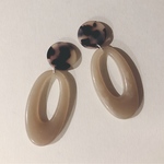 シンプルレオパードピアス/イヤリング