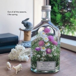 ハーバリウム　〜いちごの森の物語〜spring　whisky bottle