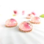 ぷるぷる桜ゼリー ピアス(イヤリング) 桜 ゼリー フェイクスイーツ 和菓子 春 ピンク
