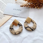 2way／パイソンフープピアス サークルピアス ゴールド アレルギー対応 結婚式 ウェディング 二次会 シンプルコーデ カジュアルコーデ