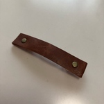 本革バレッタ(茶）