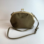 本革がま口　まるポシェット
