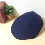 まんまるハンチング  帽子 ネイビー