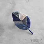 【再販】happa刺繍ブローチ(夜明け前)