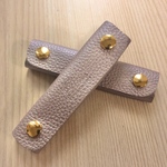 レディースバッグleatherハンドルカバーItalianソフトshrinkパール‼️