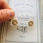 ツイストリングピアス　樹脂ピアス
