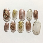 size.S  ショートオーバル  ネイルチップ