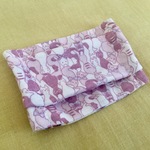 《送料無料》抗ウイルス プリーツガーゼマスク＊幼児用 猫柄桃