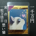 【✨1点物✨】にゃんこ  猫 白蛇 桜  ゴールド御札 御守り  縁起物 春